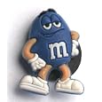 BUY : The COOL one blue peanut M&M in M&M World mascot Jibbitz Crocs Hole Bracelet Shoe Charm ~ chocolate candy