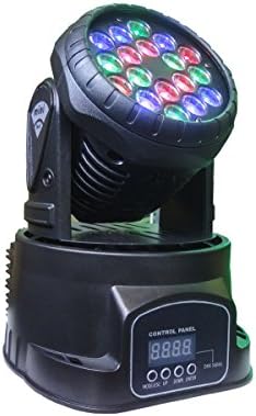 2PCS 18×3W RGB Pro LED Mini Moving Head Club DJ Light Stage DJ Lighting