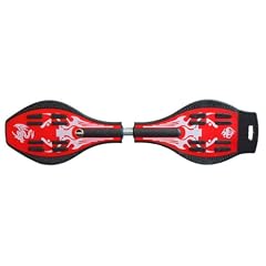 VIVAFIT Waveboard LC-2 inkl. Tasche mit ABEC-7 Kugellager + LED Rollen, red-fit, 23447502
