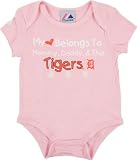Detroit Tigers Newborn/Infant Girls Pink 'My Heart Belongs To' Creeper