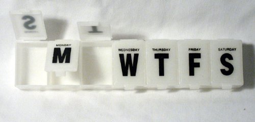 WEEKLY PILLBOX PILL BOX CASE REMINDER JUMBO ORGANIZER