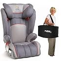 Sunshine Kids Monterey Expandable Booster Seat in Grey with Free Radian Carrying Case