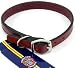 Hamilton 1/2" x 14" Creased Burgundy Leather Dog Collar
