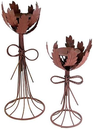 Wheat Candlestand Set of 2