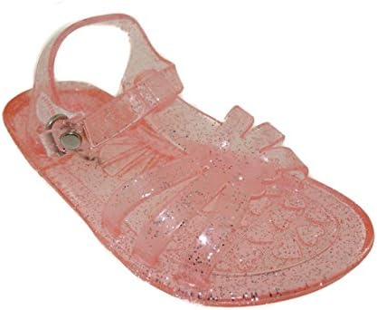 ZTT6013-Toddler Girls Glitter Jelly Sandals - Pink/7-8