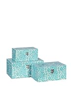 HOME FURNITURE Set Caja de Almacenamiento 3 Uds.