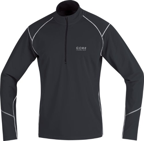 GORE RUNNING WEAR Herren LONG Shirt ESSENTIAL, black/white, XL Preisvergleich