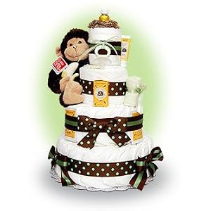 Our Lil' Monkey 4 Tier Diaper Cake