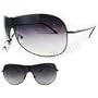 HOTLOVE Premium Sunglasses UV400 Lens Technology - Unisex 5192 Light Weight Fashion Black Meta Frame , Beautiful Quality, Trendy Design w Dark Gradient