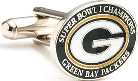Cufflinks Inc Men's Green Bay Packers SB Cufflinks Green/Gold