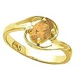 14K Yellow Gold Spessartite Garnet Ring