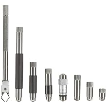 Starrett 823MAZ Tubular Vernier Inside Micrometer Set, 40-200mm Range, 0.01mm Graduation, +/-0.0025mm Accuracy