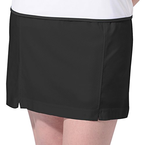 Monterey Club Ladies' Dry Swing Notched Detail Texture Solid Pull-on Knit Skort #2856