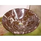 beautiful RED ZEBRA marble stone bathroom sink vessel style semi-recessed