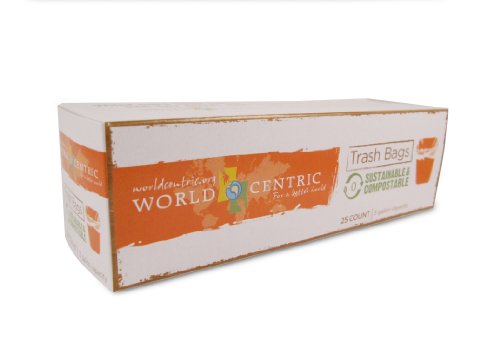 World Centric Compostable 3-Gallon Compost/Waste Bag, 500 ct