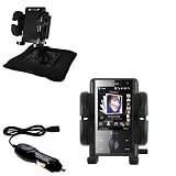 HTC Touch Diamond Pro Auto Bean Bag Dash Holder with Car Charger - Uses Gomadic TipExchange