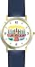 Hanukkah Candle Holder or Chanukia Judaica Jewish Theme - WATCHBUDDY&reg; DELUXE TWO-TONE THEME WATCH - Arabic Numbers - Blue Leather Strap-Women's Size-Small