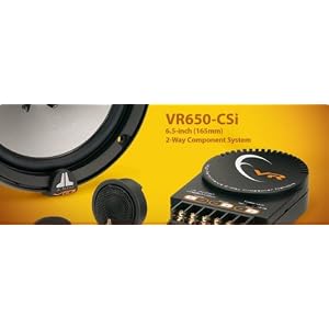 JL Audio VR650-CSi Evolution VR Series 6.5 inch (160mm) 2-Way Car Component Speaker System with Crossovers