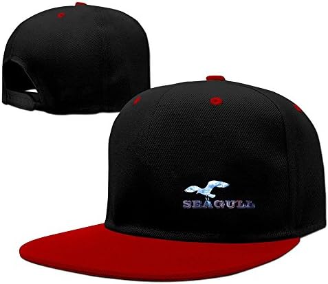Cool Fancy Design Seagull Blue Sky Star Hip-Hop Baseball Cap Red