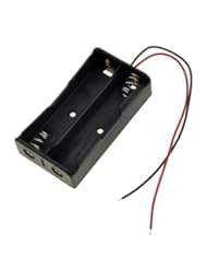 Home Improvement: SMAKN Black Plastic Battery Storage Case Box Holder for 2 X 18650 with 6" Wire Leads - SMAKN