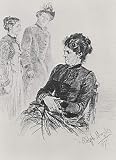 Adolf Friedrich Erdmann of Menzel (Silent Participation (The enraged housewife), fourth state) - 13" X 19"