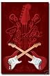 Fender Poster Guitars Crossed Rare HOT NEW 24x36