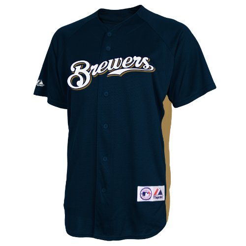 MLB Milwaukee Brewers Replica BP Home Jersey, Medium