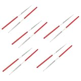 uxcell　ラウンド ファイル　ファイルシルバートーン　金属　プラスチック　10個入り