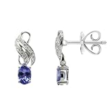 14K Exquisite Tanzanite and Diamond Earring (NEW ARRIVAL)