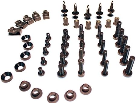 2004 2005 2006 Yamah YZF R1 Quality Motor Parts Complete Black Motorcycle Fairing Bolt Kit