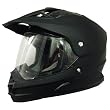 AFX FX-39 DUAL SPORT SOLID FULL-FACE HELMET FLAT BLACK LG
