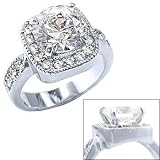 Size 10 - 3.50 Ct Round Solitaire Antique Design Cubic Zirconia Cz Engagement Ring