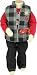 Disney Cars Infant Boys 3 pc Vest, Shirt & Denim Pants Set Sizes 12M-24M