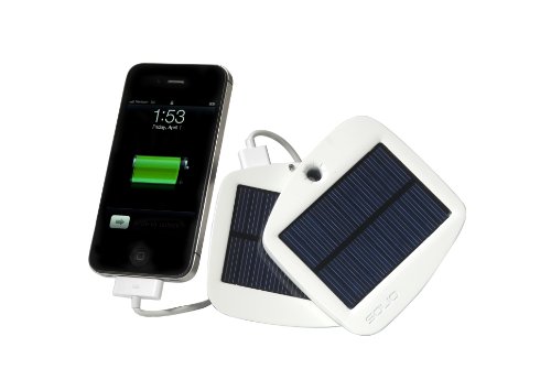 Solio Bolt Battery Pack + Solar Charger (Pearl White)