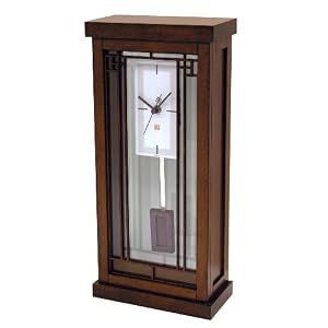Frank Lloyd Wright Gayle Bookcase Mantle Clock Bulova