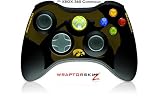 XBOX 360 Wireless Controller Skin - Iowa Hawkeyes Tigerhawk Gold on Black (Controller Not Included)