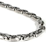 Nitrogen Stainless Steel Men's Link Necklace Chain 36"