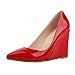 Zbeibei Women's Pointed Toe Wedges Platform Shoes High heels Work Pumps