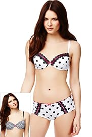 2 Pack Limited Collection Spotted & Striped Plunge A-DD Bras