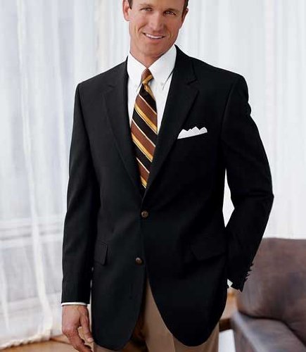 Traveler 2-Button Wool Blend Stretch Blazer Extended Sizes
