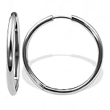 Goldmaid Damen-Creolen 925 Sterlingsilber 3,5 cm