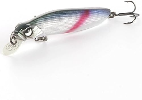 New 3D Lurefans Minnow Jerkbait Shiner Floating Suspending Fishing Lure Hooks Shallow Water Pike Bait Space Blue
