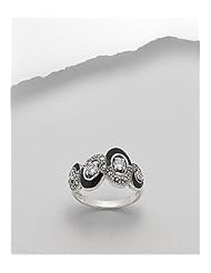White Colored Enamel Ring In 92.5 Sterling Silver