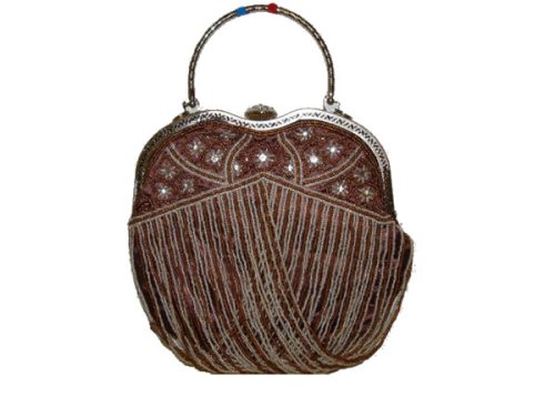 LS089 fully beaded handmade purse bag