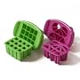 FunBites Set Shaped Food Cutter Set, Green/Pink