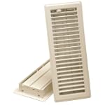 Imperial Manufacturing RG0264 4-Inch by 12-Inch Floor Register, Almond