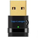 Top-Longer AC600 Dual Band WiFi USB Adapter Maximum Speed Up to 5G 433Mbps 2.4G 150Mbps - Complies with IEEE 802.11AC/n/g/b - WPS Wireless Network Adapter Supports Windows Mac Linux (Gold)