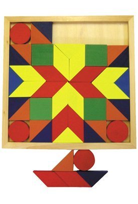 Childrens Toyshop  Toys : Wooden Shape Mosaic Board