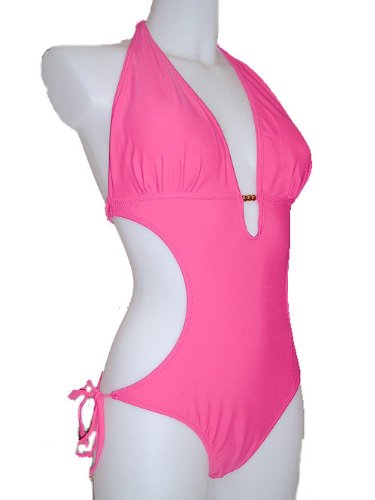 Womens Monokini Swimsuit Aloha Gold Beads