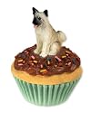 Akita PupCake Dog Trinket Box - Fawn